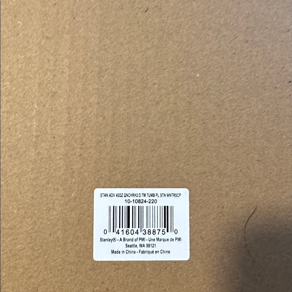 NIB/NWT Stanley 40oz Tumbler in Pale Stone Winterscape - Picture 10 of 13